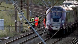 All trains were stopped on the line between Luton and Bedford